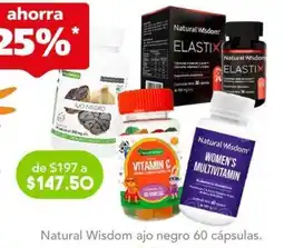 Farmacia San Pablo Natural Wisdom ajo negro 60 cápsulas. oferta