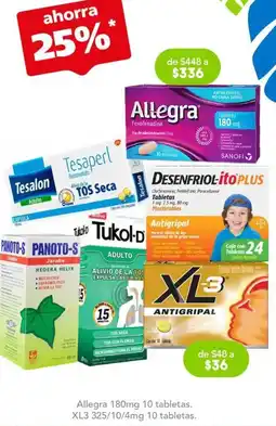 Farmacia San Pablo Allegra 180mg 10 tabletas oferta