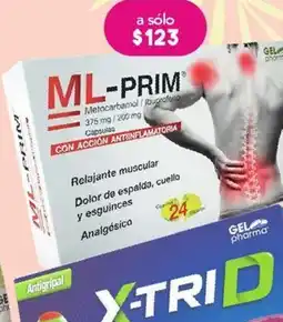 Farmacia San Pablo ML-Prim Metocarbamol/Ibuprofeno 375/200mg 24 cápsulas oferta