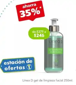 Farmacia San Pablo Línea D gel de limpieza facial 250ml. oferta