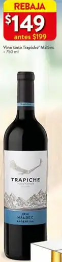 Vino tinto Trapiche Malbec 750 ml
