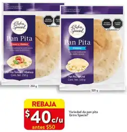 Walmart Variedad de pan pita Extra Special oferta