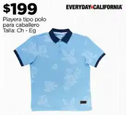 Chedraui EVERYDAY CALIFORNIA Playera tipo polo para caballero Talla: Ch - Eg oferta