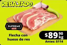 Flecha con hueso de res