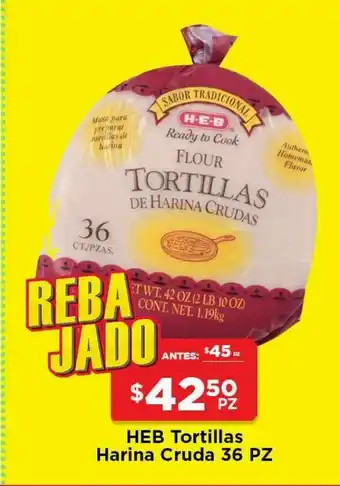 HEB Tortillas de harina oferta