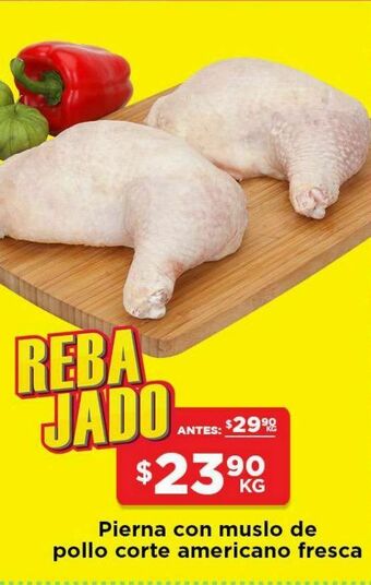 HEB Pierna con muslo de pollo corte americano oferta