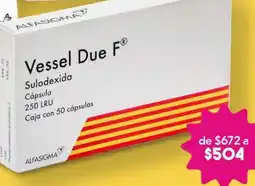 Vessel Due F 250 LRU 50 cápsulas.