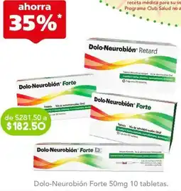 Farmacia San Pablo Dolo-Neurobión Forte 50mg 10 tabletas. oferta