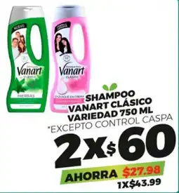 Merco SHAMPOO VANART CLÁSICO VARIEDAD 750 ML oferta