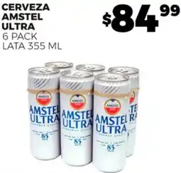 Merco CERVEZA AMSTEL ULTRA 6 PACK LATA 355 ML oferta