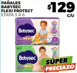 Merco PAÑALES BABYSEC FLEXI PROTECT ETAPA 3 A 6 oferta