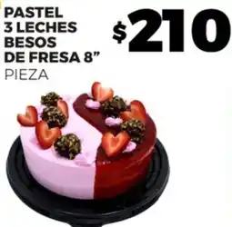 Merco PASTEL 3 LECHES BESOS DE FRESA 8" PIEZA oferta