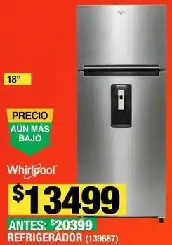 The Home Depot Whirlpool - refrigerador oferta