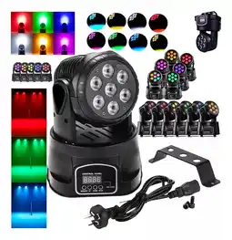 Mercado Libre Efectos Luz Led Rgbw 150w Cabezal Movible Láser Dj Luces Dmx oferta