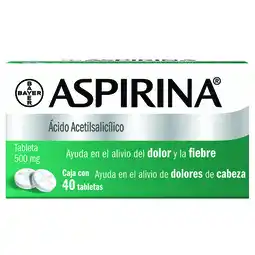 Farmacias YZA Aspirina 40 Tabs oferta