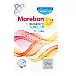 Farmacias YZA MOREBON 5,000 UI 60 TABLETAS oferta