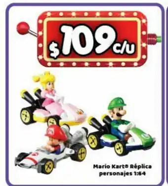 Bodega Aurrerá Mario kart replica personajes oferta