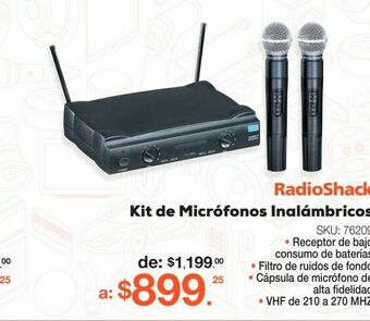 Kit de microfonos inalambricos
