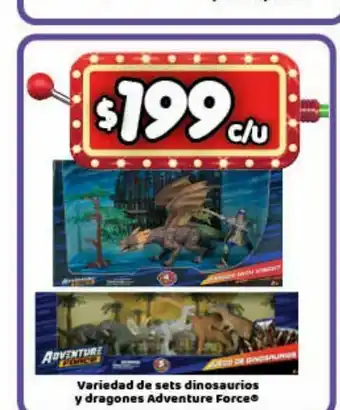 Bodega Aurrerá Variedad de sets dinosaurios y dragones oferta