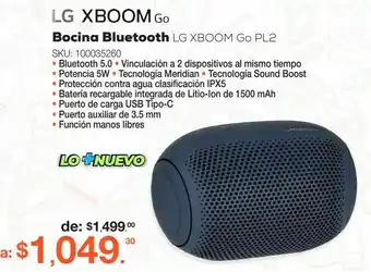 RadioShack Bocina bluetooth lg xboom go oferta