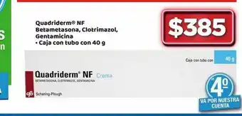 Quadriderm® nf betametasona, clotrimazol, gentamicina