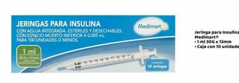 Bodega Aurrerá Jeringa para insulina medimart® oferta