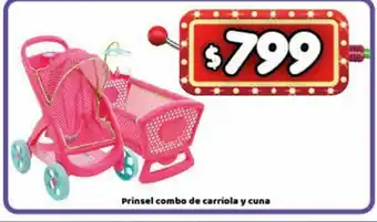Bodega Aurrerá Prinsel combo de carriola y cuna oferta