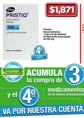 Bodega Aurrerá Pristiq® desvenlafaxina oferta