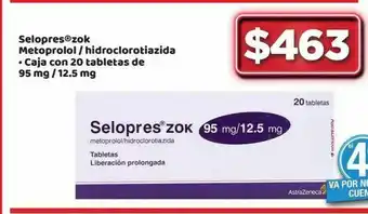 Bodega Aurrerá Selopres®zok metoprolol / hidroclorotiazida oferta
