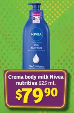 Nivea Milk Nutritiva 625 ml.