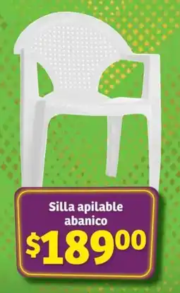 Silla apilable abanico
