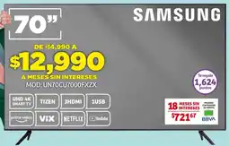 Soriana Híper SAMSUNG tv 70" oferta