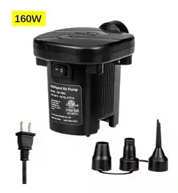 Inflador Portátil 160w Bombas De Aire Compresor Eléctrico Lagom Gr-109 Lebecom Inflar Y Desinflar Para Colchon Piscina Alberc