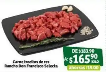 Carne Trocitos de res Rancho Don Francisco Selecta