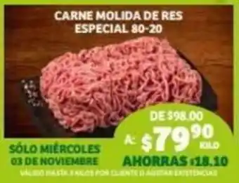 Soriana Súper Carne Molida de res Especial 80-20 oferta