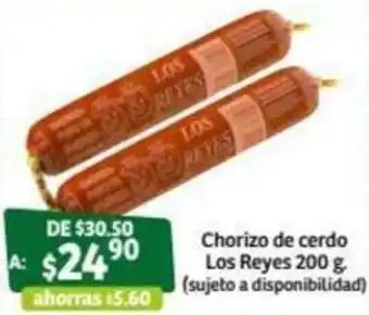 Soriana Súper Chorizo de Cerdo Los Reyes 200g oferta