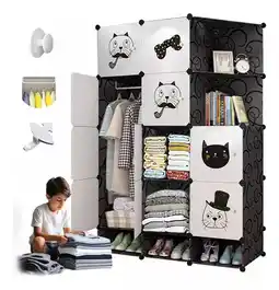 Mercado Libre Closet Ropa Organizador De Armario Plástico Portátil 15cube oferta