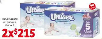 Soriana Express Pañal Unisex 40 Pañales Etapa 5 oferta