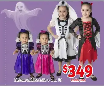 Disfraz Catrina Talla 4 a la 10