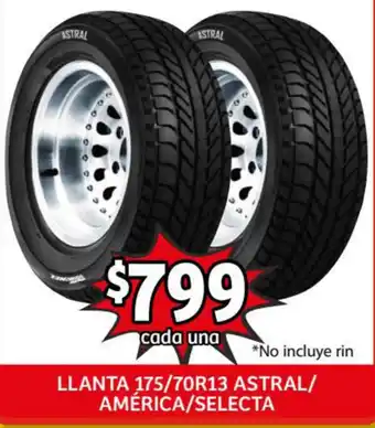 Llanta 175/70R13 Astral/ América/ Selecta