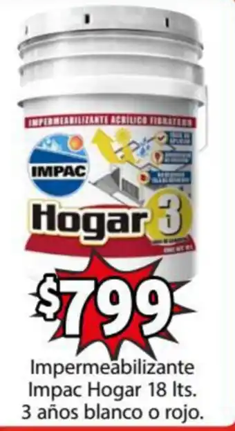 Impermeabilizante Impac Hogar 18lts