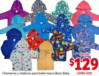 Soriana Express Chamarras y Chalecos para Bebé Marca Basic Baby oferta
