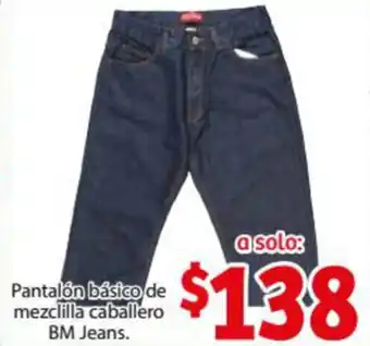 Soriana Express Pantalón Básico de Mezclilla Caballero BM Jeans oferta