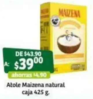 Soriana Súper Atole Maizena Natural Caja 425g oferta