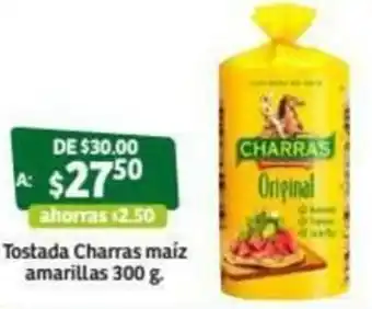 Soriana Súper Tostada Charras Maiz Amarillas 300g oferta