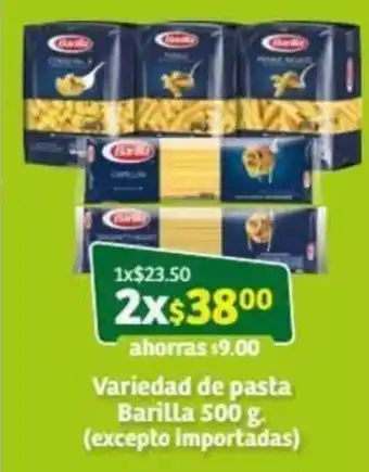 Soriana Súper Variedad de Pasta Barilla 500g oferta
