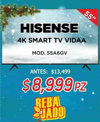 HEB Hisense 4k smart tv vidaa oferta
