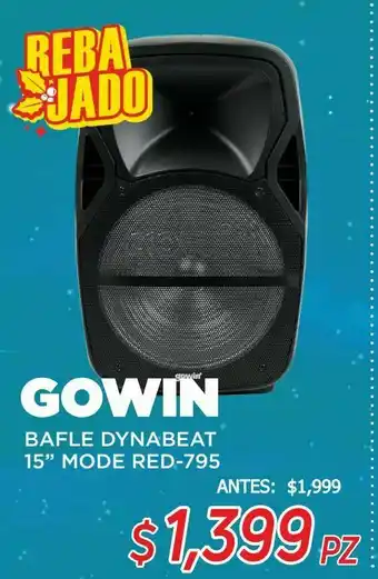 HEB Gowin bafle amplificado dynabeat 15 recargable oferta