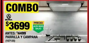 Combo nova nube parrilla y campana