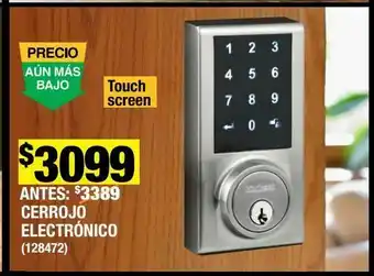 Cerrojo electronico 275 touch screen
